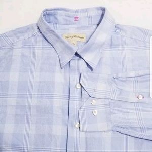 Tommy Bahama Dress Shirt Check Plaid Houndstooth
